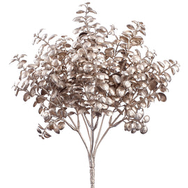 Metallic Boxwood Branch