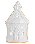 White Gingerbread House Tealight Holder