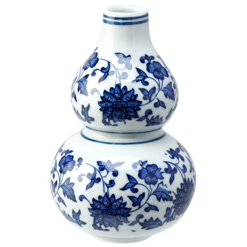 Blue and White Painted Ceramic Vase