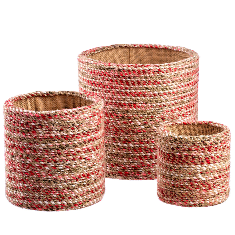 Colorful Woven Basket Set