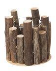 Rustic Wooden Candle Holder