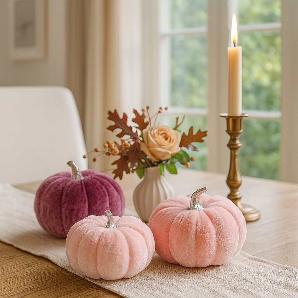 Velvet Pink Pumpkins