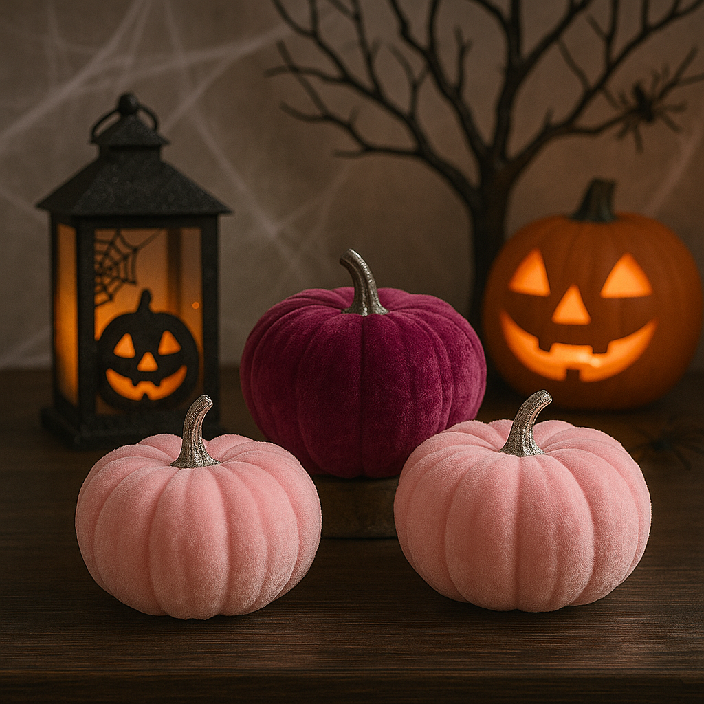 Velvet Pink Pumpkins