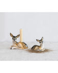 Mini Stoneware Fawn Figurine